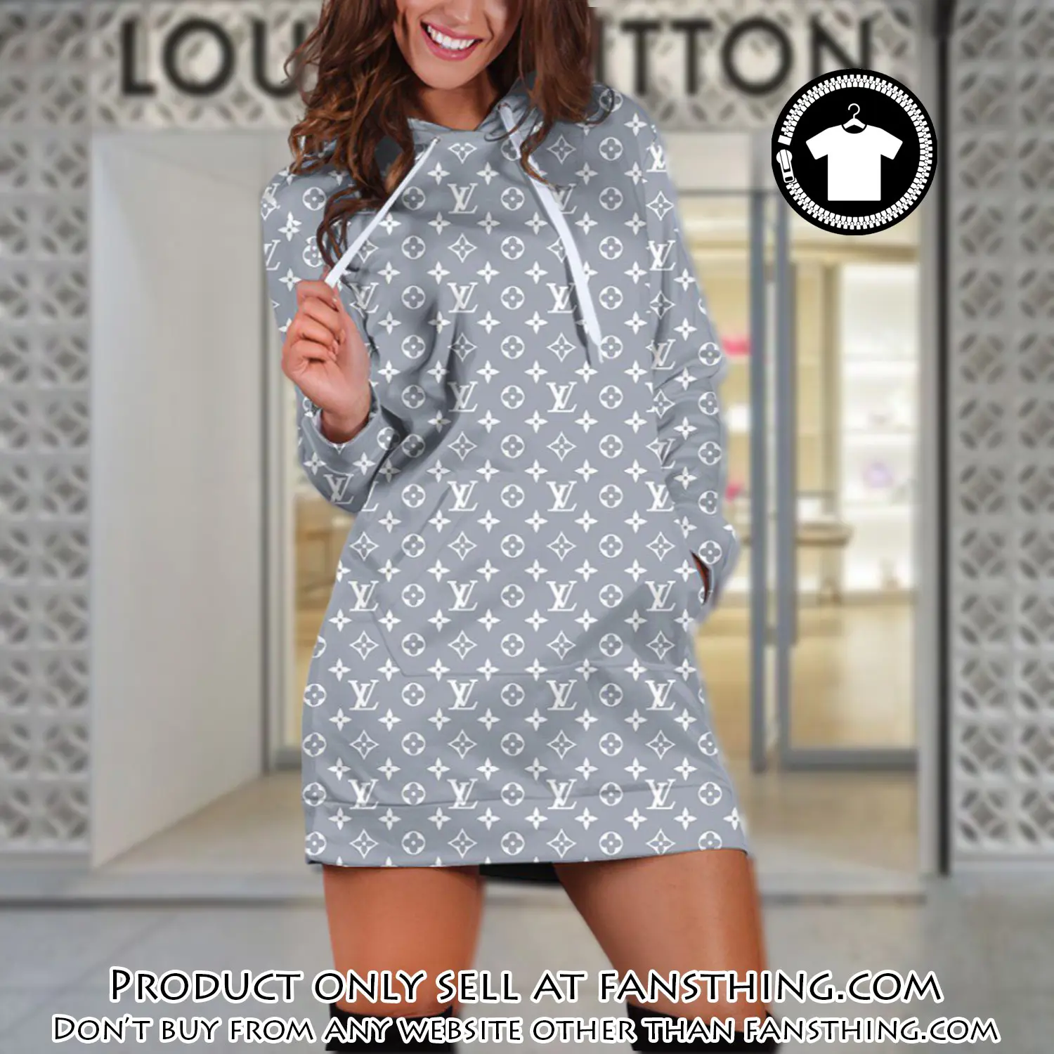 Lv premium luxury brand hoodie dress for women hdl1015 fst0538506